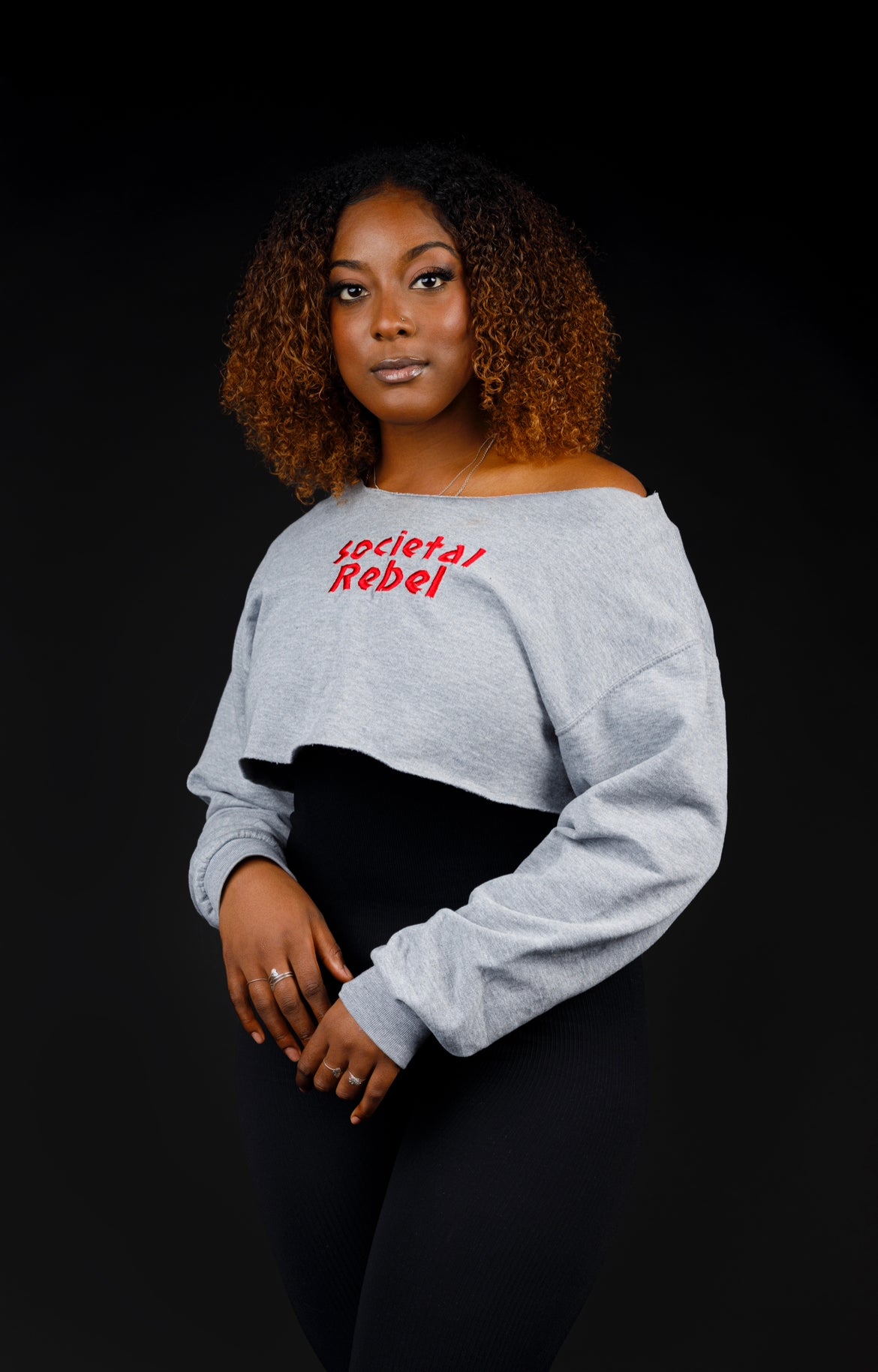 Societal Rebel Crop Sweater